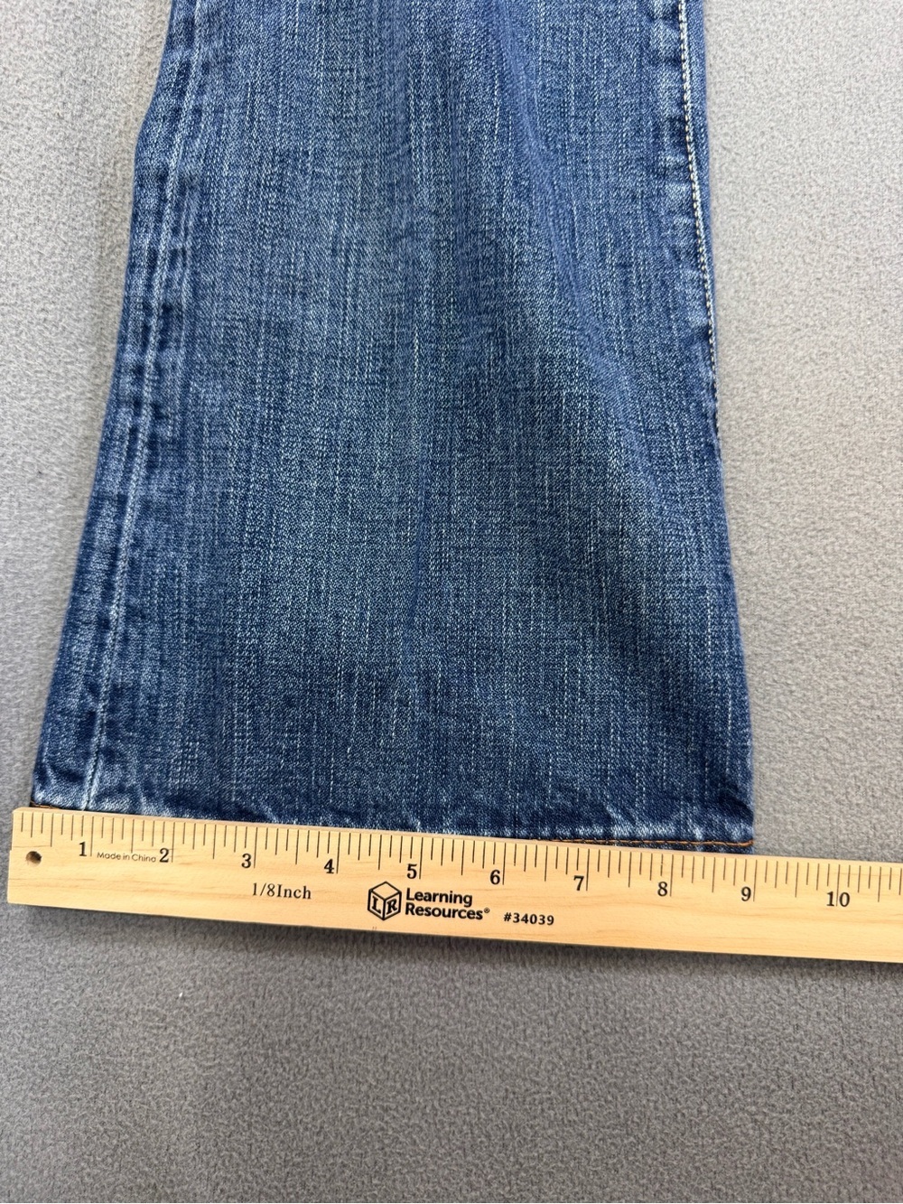 Y2K BLUE CULT Women’s Low Rise Medium Blue Washed Bootcut Flared Jeans, 31 - Picture 7 of 14